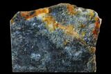Polished Trent Agate With Stibnite & Realgar - Oregon #184755-1